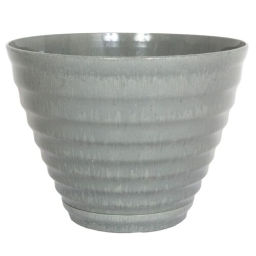 Vale Planter Grey With Built In Saucer