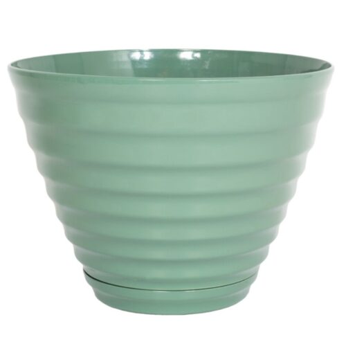 Vale Planter Saige Green With Built In Saucer
