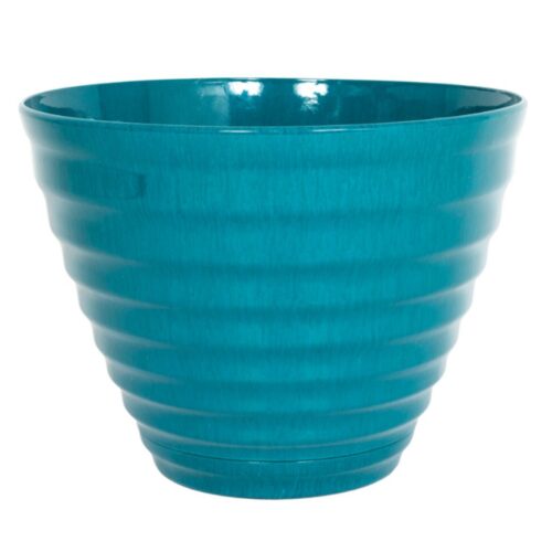 Vale Planter Teal With Built In Saucer