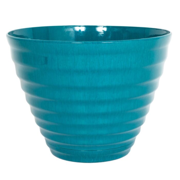 Vale Planter Teal With Built In Saucer