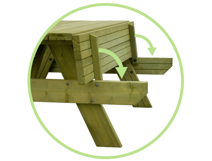 Oblong Picnic Table 32mm - Image 4
