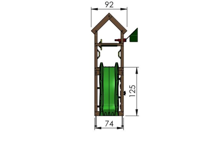 Jungle Patio Playtower and Slide - Image 4