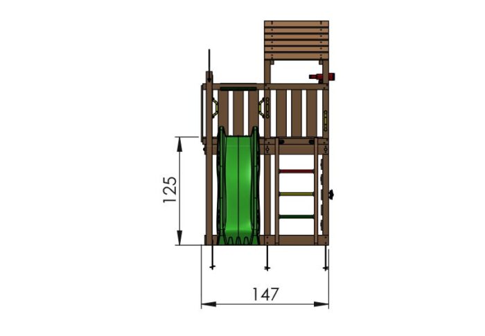 Jungle Safari Playtower and Slide - Image 3