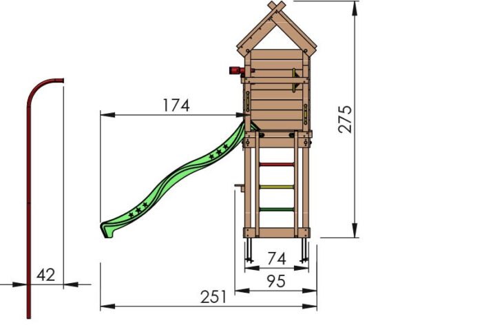 Jungle Resort Playtower and Slide - Image 3