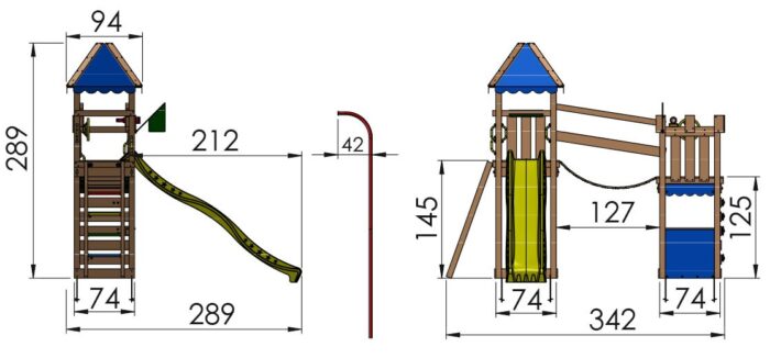 Jungle Explorer Playtower and Slide - Image 3
