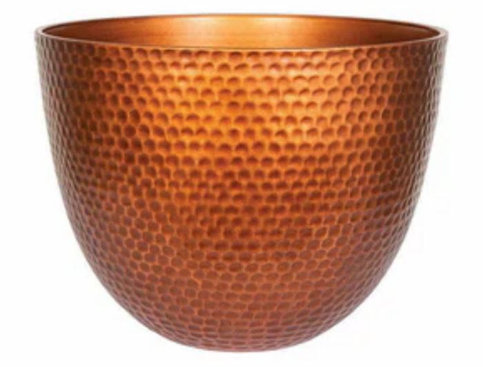 Elements Copper Metal Effect Large Planter