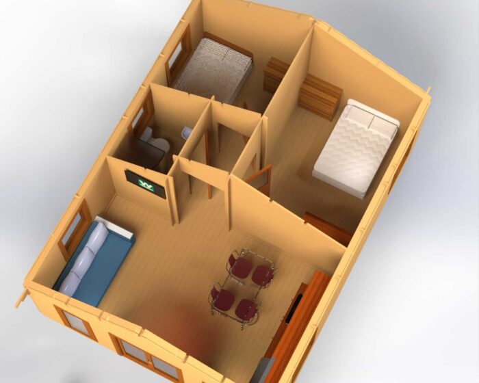 Emer 2 Bed Log Cabin - Image 25