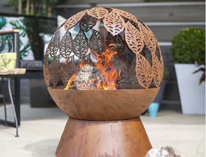 Leaves Globe Firepit - Image 2