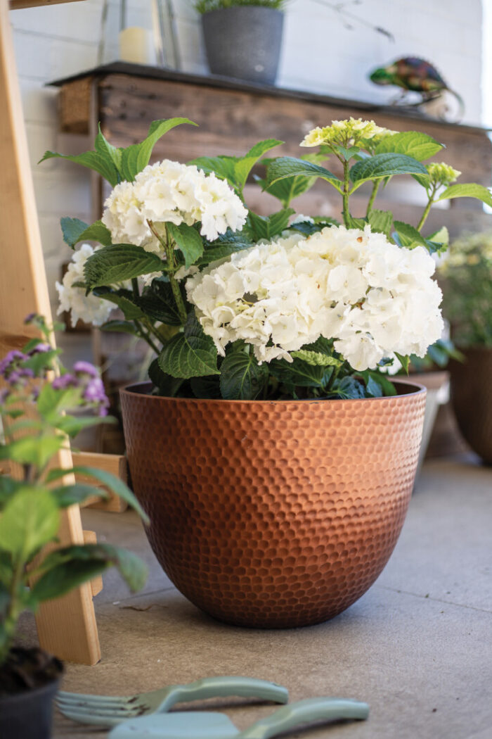 Elements Copper Metal Effect Large Planter - Image 3