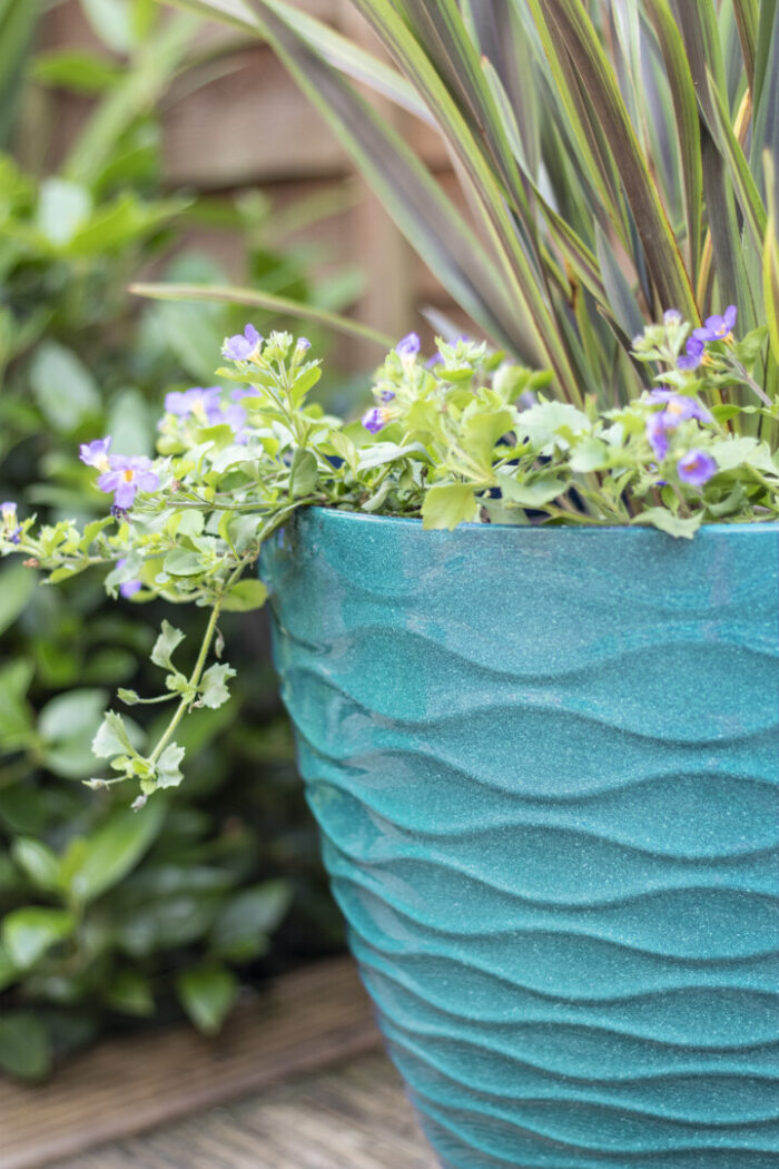 Windermere Teal Large Planter - Image 3