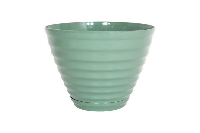 Vale Planter Saige Green With Built In Saucer - Image 4