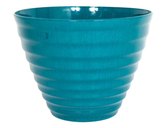 Vale Planter Teal With Built In Saucer