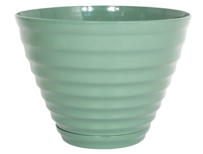 Vale Planter Saige Green With Built In Saucer