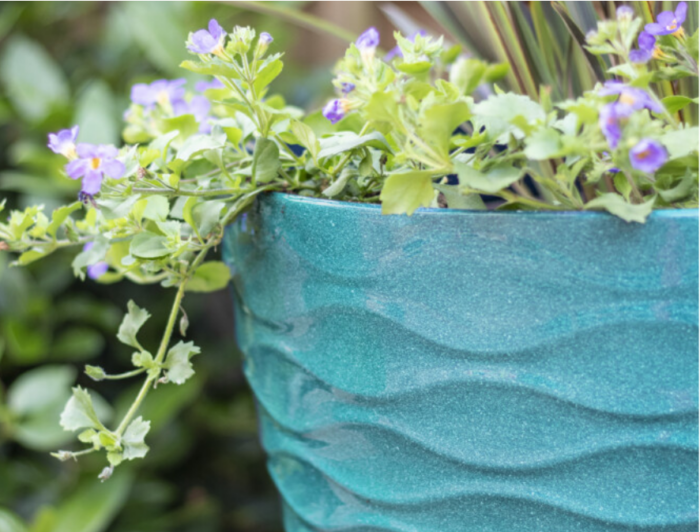 Windermere Teal Large Planter - Image 2