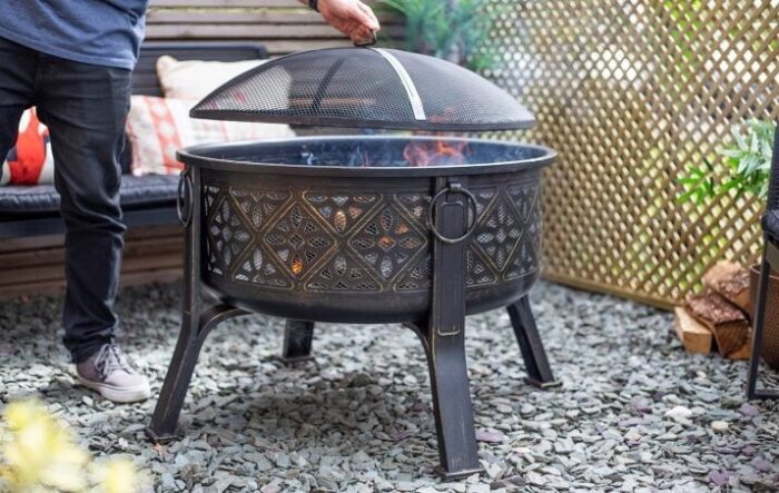 Moresque Deep Steel Firepit - Image 4