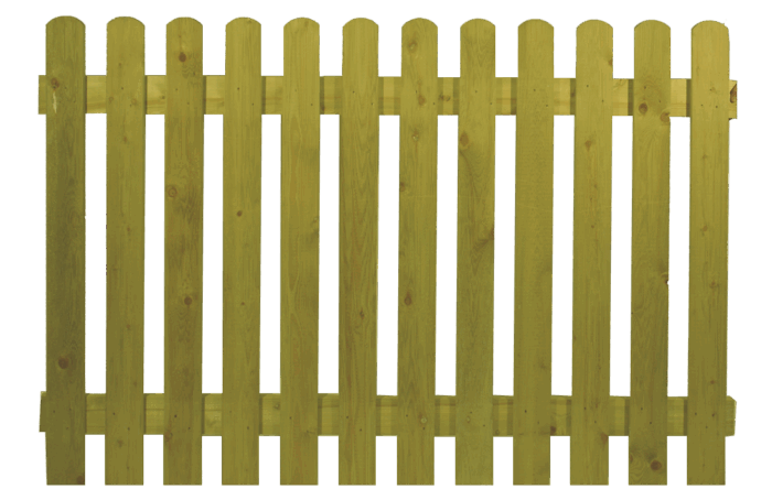 Round Top Picket Fence